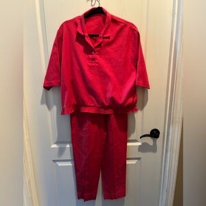 💖 Vintage BonWorth Fuchsia Pink 2-Piece Set – Size Small – Retro 80s/90s